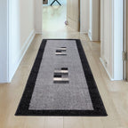 Ephesus Grey Black Rug