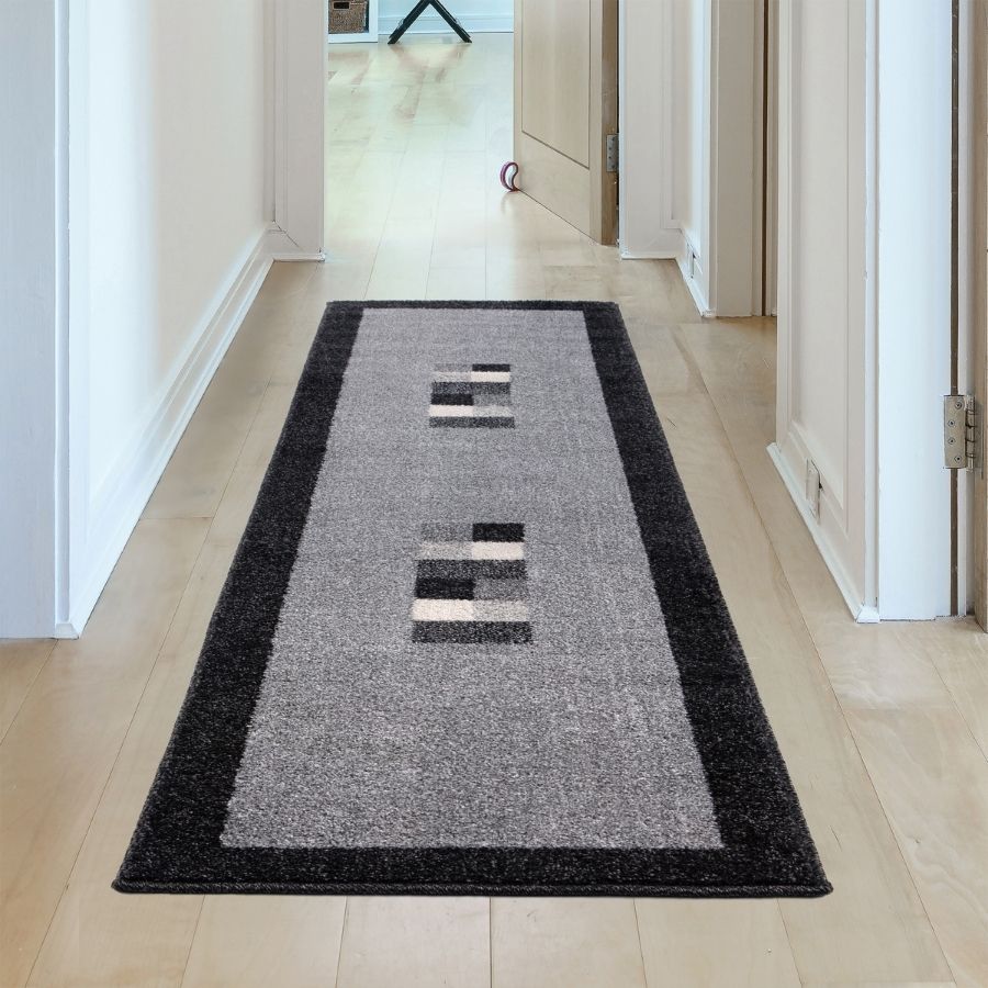 Ephesus Grey Black Rug