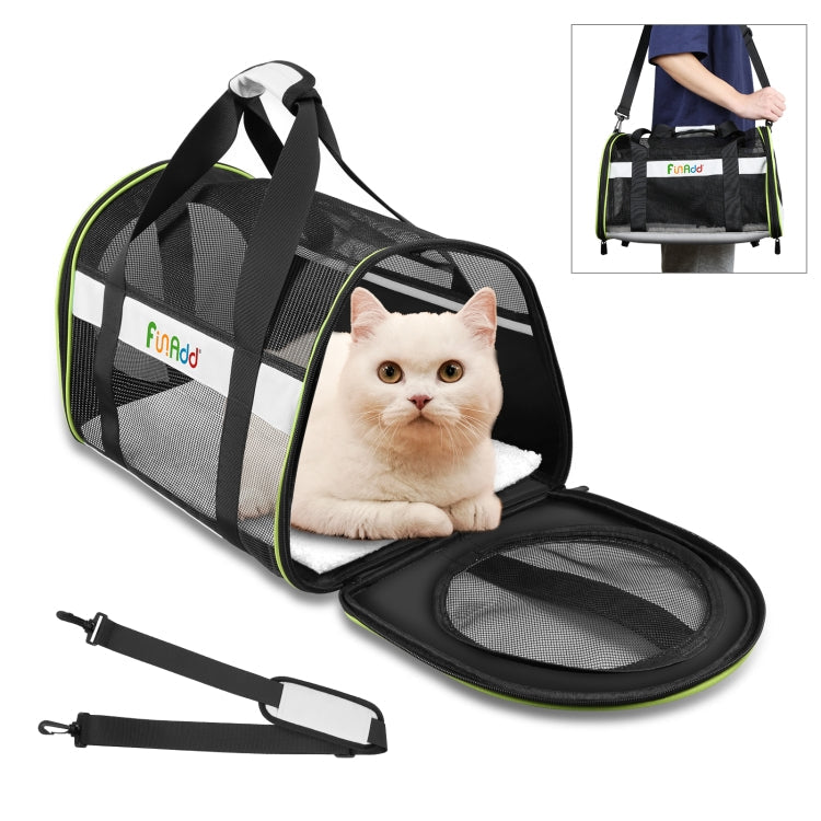 FUNADD Pet Travel Carrier Bag Shoulder Foldable Tote Bag, Carrier Bag Carrier Bag Grey