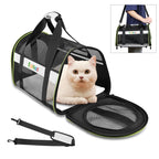 FUNADD Pet Travel Carrier Bag Shoulder Foldable Tote Bag, Carrier Bag Carrier Bag Grey