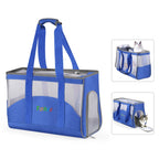 FUNADD Portable Breathable Pet Bag Outdoor Shoulder Tote Bag, Breathable Pet Bag Breathable Pet Bag Blue