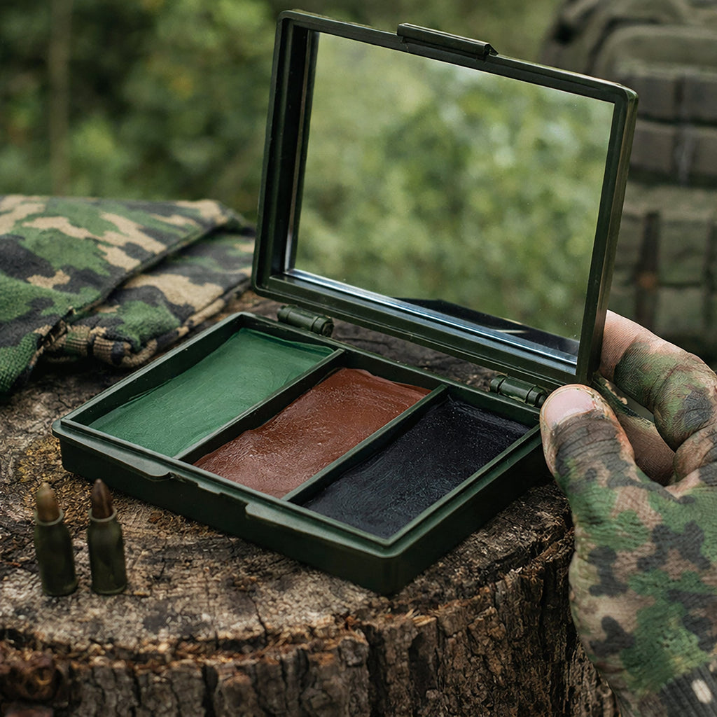 Novelty 3 Colour Camouflage Face Paint Set for Airsoft, Military, Festivals & Halloween