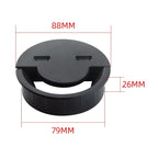60mm Desktop Outlet USB Cable Wire Hole Cover Round Winder Holder, 60mm