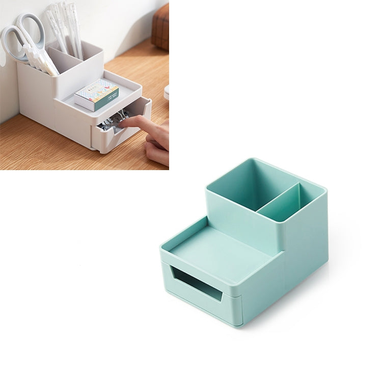 Desk-top Removable Pen Holder Stationery Box Assembly File Storage Box, 0115-2 (Blue Green), 0115-2 (Grey White) 0115-2 (Blue Green) Blue Green