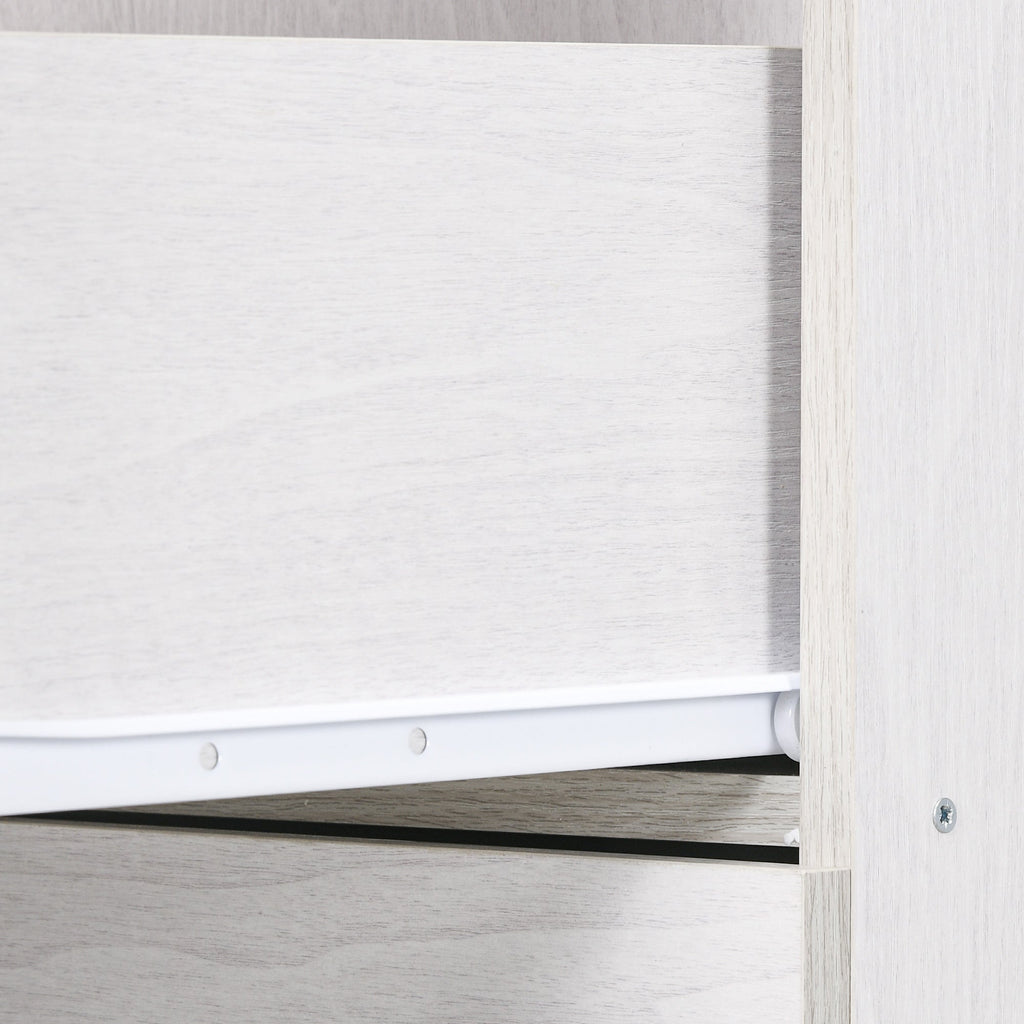 4 Drawer File Cabinet Locking Filing Cabinet, Black Wood Effect