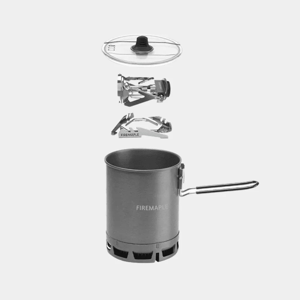 FireMaple Petrel G3 Cooking set (Ultralight) with Greenpeak stove