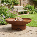 Heavy-Duty Pre-Rusted Metal Corten Steel Round Firepit