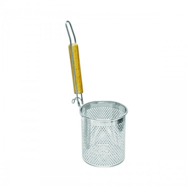 Flat Bottom, Round Noodle Skimmer with Handle 127mm x 133mm