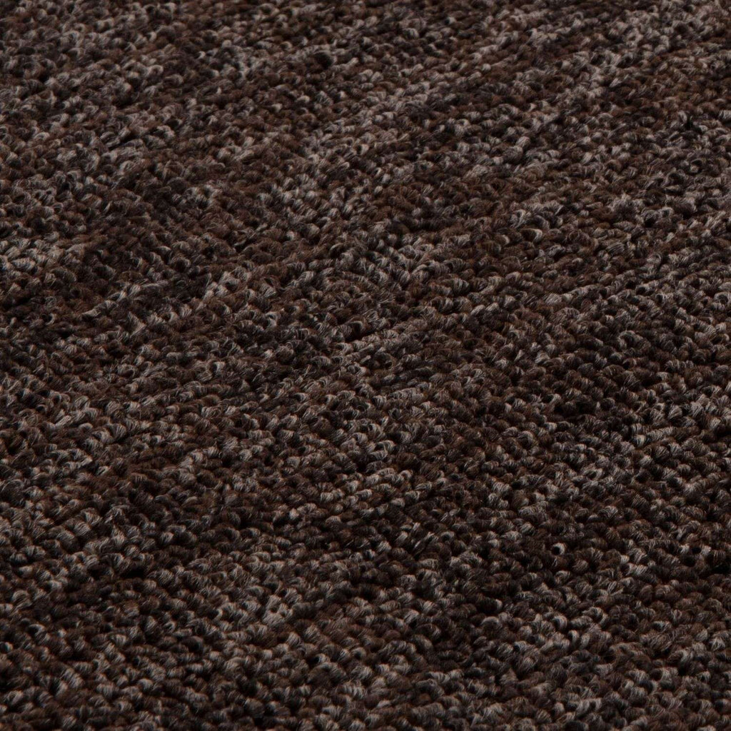Brown Low Pile Solid Rug