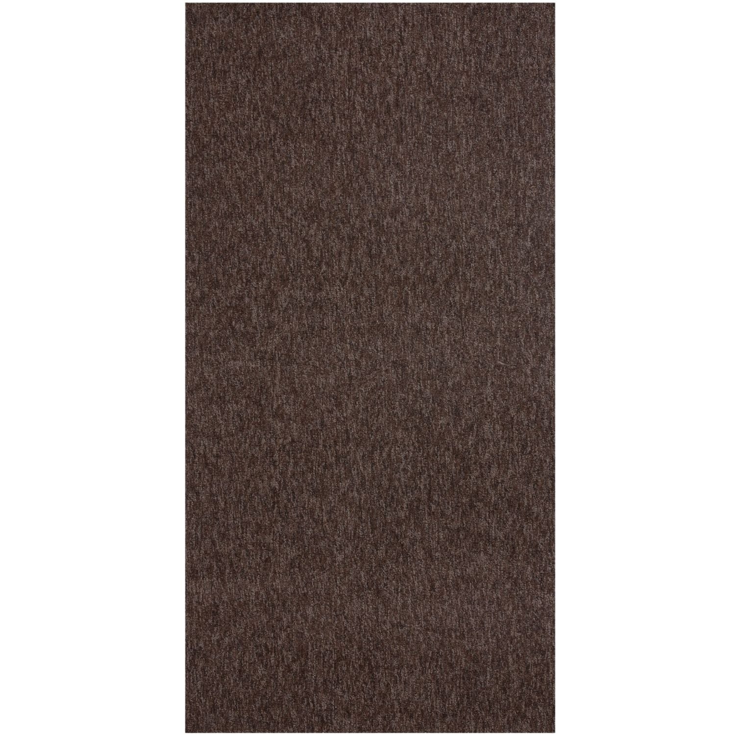 Brown Low Pile Solid Rug 80X150 cm