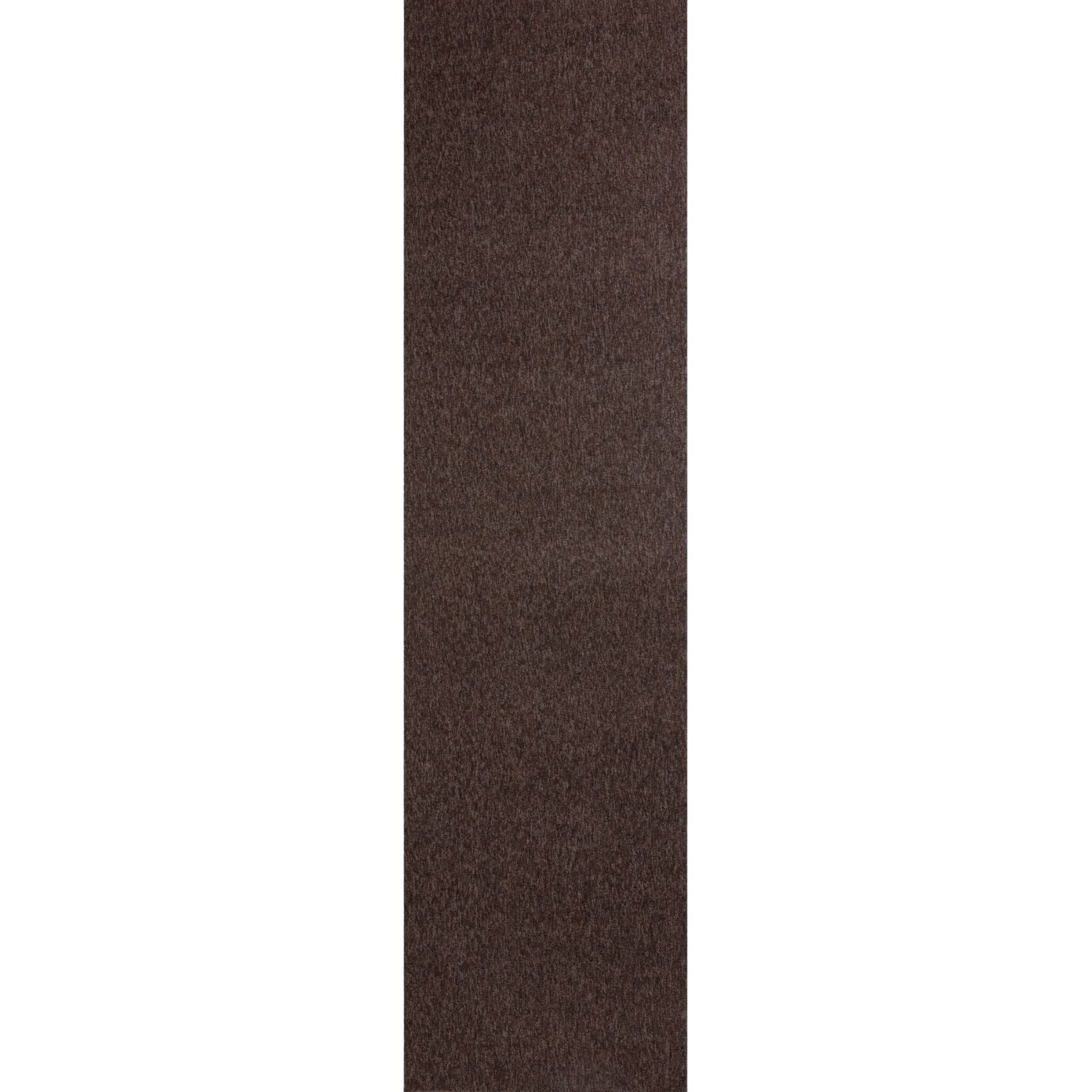 Brown Low Pile Solid Rug 80X300 cm