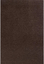 Brown Low Pile Solid Rug