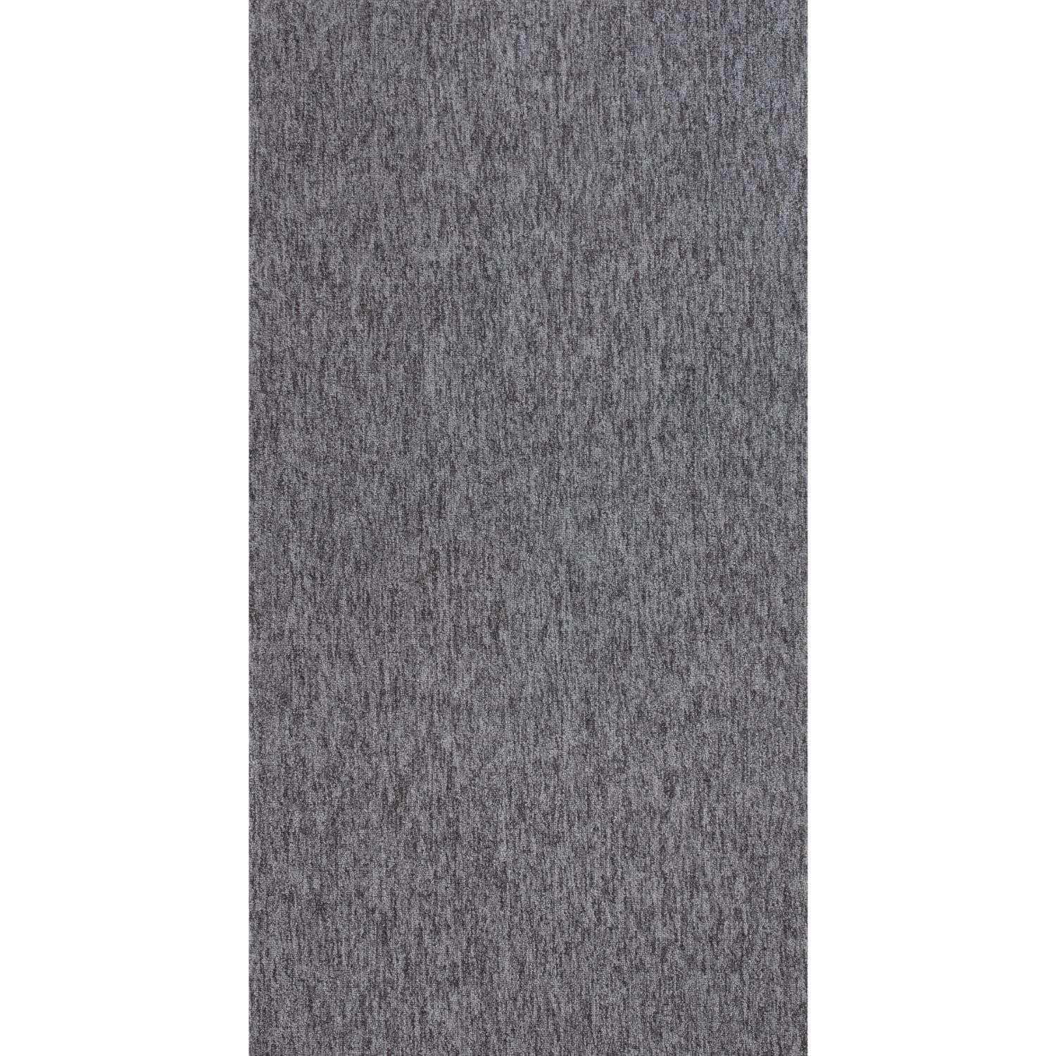 Grey Low Pile Solid Rug