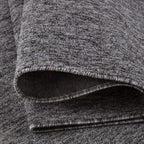Grey Low Pile Solid Rug