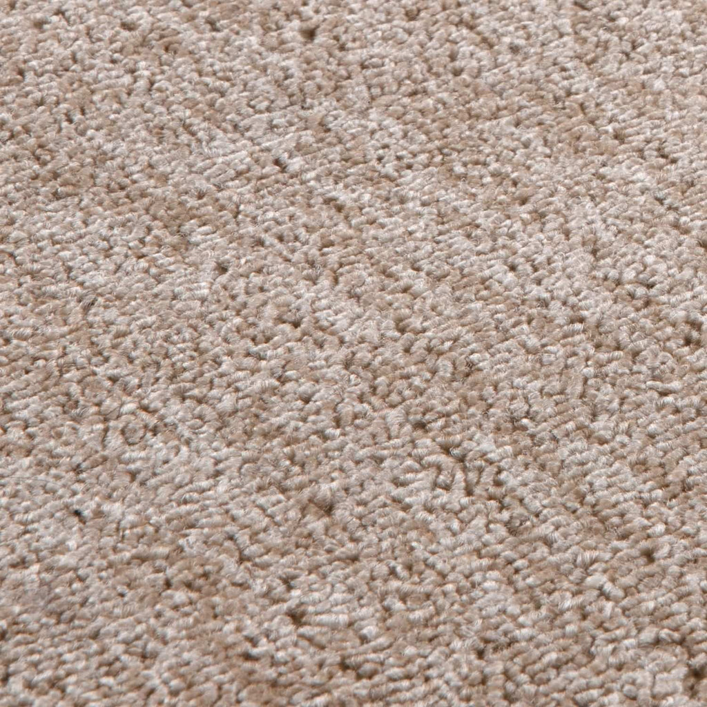 Beige Low Pile Solid Rug