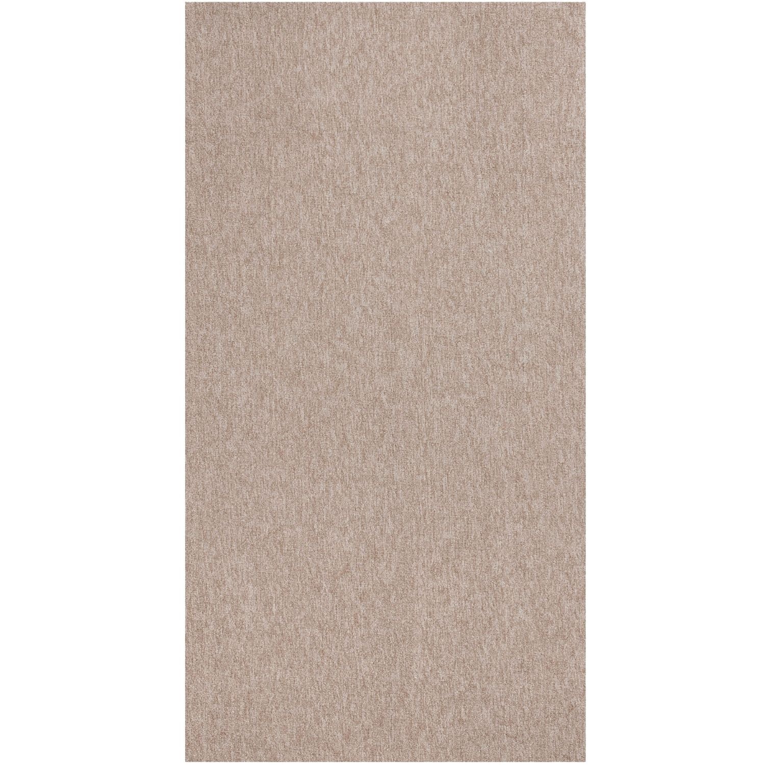 Beige Low Pile Solid Rug 80X150 cm