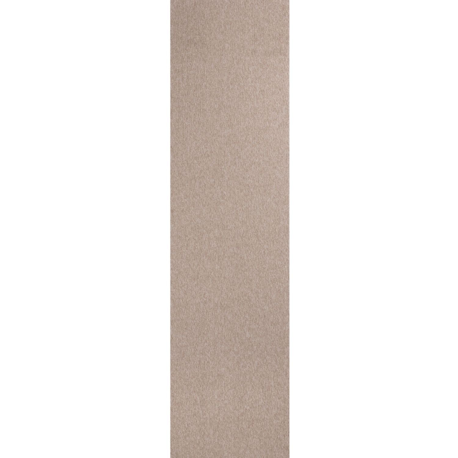 Beige Low Pile Solid Rug 80X300 cm