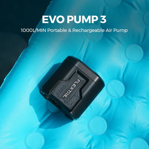 Flextail EVO PUMP 3 - 1000L/MIN Portable & Rechargeable Air Pump (Black Or Orange)