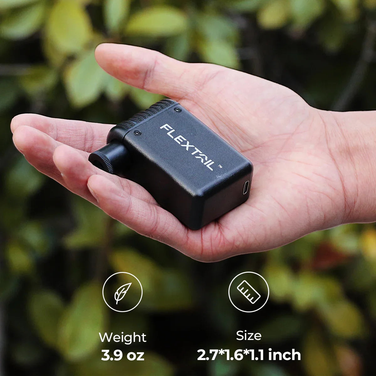 Flextail TINY BIKE PUMP - Ultra-Mini 100PSI Rechargeable Bicycle Pump