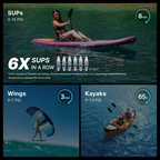 Flextail EVO SUP PUMP 200 With Battery - Fast SUP Inflation