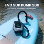 Flextail EVO SUP PUMP 200 With Battery - Fast SUP Inflation