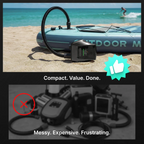 Flextail EVO SUP PUMP 200 With Battery - Fast SUP Inflation