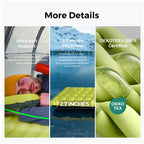 Flextail Gear Tiny Sleeping Pad R03 AVS - 3.5 L-Value 3 Season Sleeping Pad with Pump (Large)