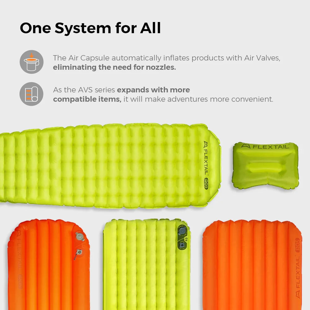 Flextail Gear Tiny Sleeping Pad R09 AVS Mummy Large with pump