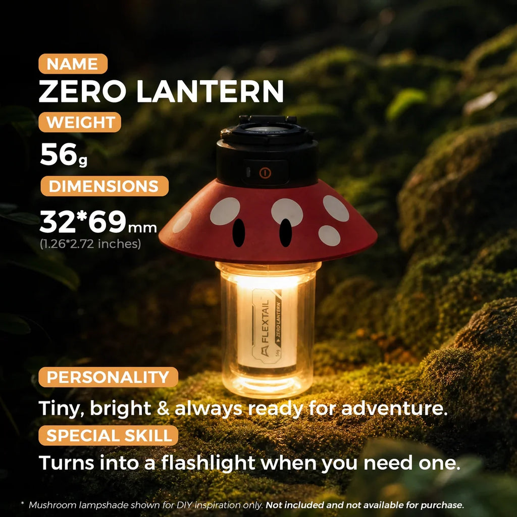 Flextail ZERO LANTERN - 56g UItralight 2-in-1 Camping Light / Flashlight
