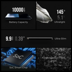 Flextail ZERO POWER 10,000C - The World's Lightest & Thinnest 10,000mAh Power Bank (145g, 22.5W)