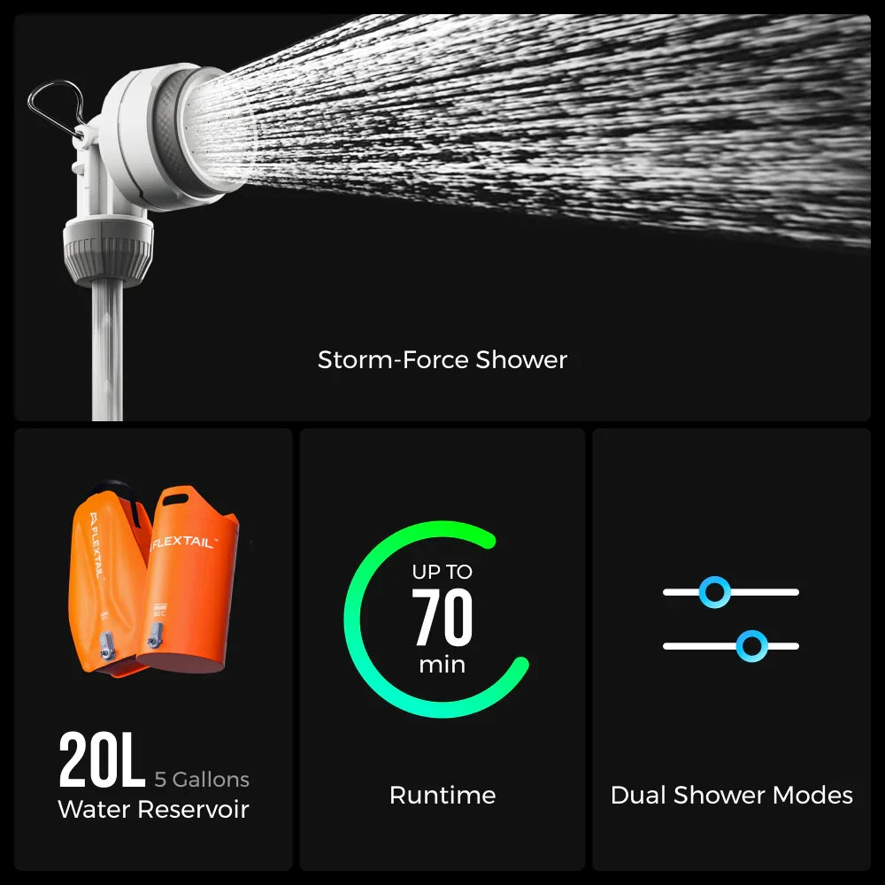 Flextail Gear Tiny Shower Bucket or Tiny Shower Bag