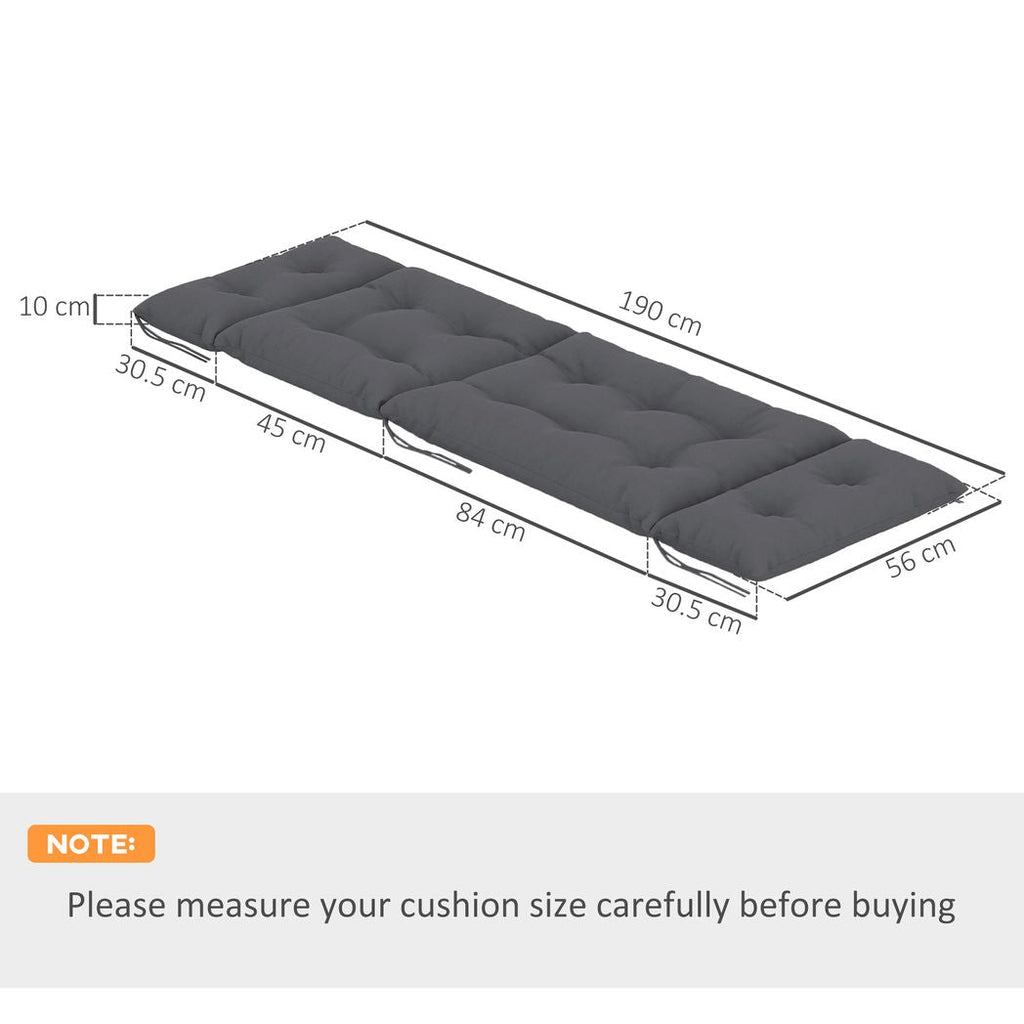 Sun Lounger Cushion Only, Garden Lounge Chair Cushion