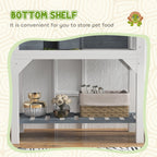 Wooden Tortoise House with Storage Shelf, Clear Observation Windows