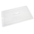 Full Size Polycarbonate Clear Food Pan Lid with Spoon Notch and Handle Default Title