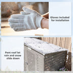 8 x 4FT Metal Garden Storage Shed with Double Doors, Light Grey