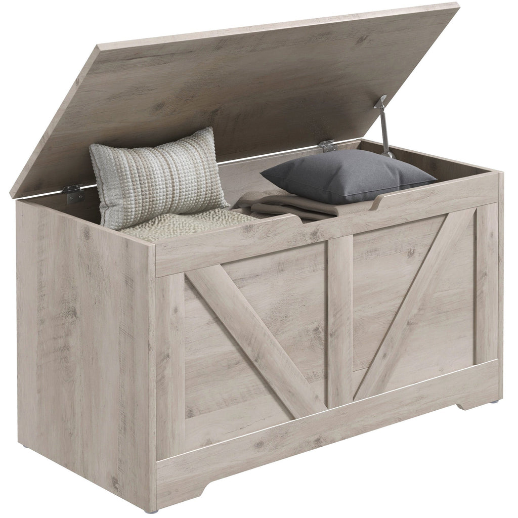 Storage Trunk for Living Room, with Safety Hinges, 80cm