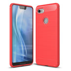 Brushed Texture Carbon Fiber Shockproof TPU Case for Google Pixel 3 XL – Shockproof, TPU, For Google Pixel 3 XL