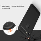 Brushed Texture Carbon Fiber Shockproof TPU Case for Google Pixel 3 XL – Shockproof, TPU, For Google Pixel 3 XL