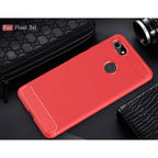Brushed Texture Carbon Fiber Shockproof TPU Case for Google Pixel 3 XL – Shockproof, TPU, For Google Pixel 3 XL