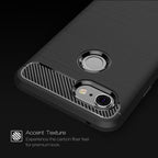 Brushed Texture Carbon Fiber Shockproof TPU Case for Google Pixel 3 – Shockproof, TPU, For Google Pixel 3