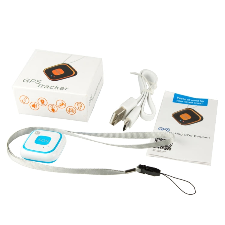 REACHFAR V28 Necklace Style GSM Mini LBS WiFi AGPS Tracker SOS Communicator, RF-V28