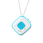 V28 Necklace Style GSM Mini LBS WiFi AGPS Tracker SOS Communicator, V28 V28 Blue