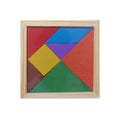 Baby Toy Fine Wooden Jigsaw Puzzle Small Size Tangram, Size: 11*11cm, Tangram, Size: 11*11cm Tangram, Size: 11*11cm