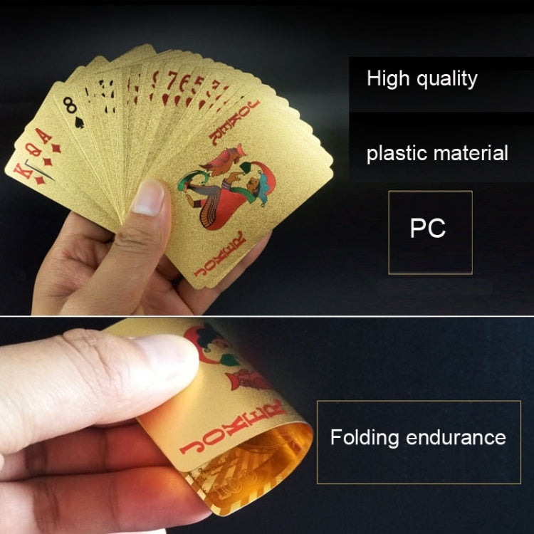 Creative Frosted Back Texture Plastic From Vegas to Macau Playing Cards Texas Poker with Wooden Gift Box, Golden Dollar Wooden Gift Box, Golden Tattice Gift Box – Waterproof