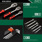 121 In 1 Multi-function Car Repair Combination Toolbox Ratchet Wrench Set, 121 In 1