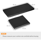3PCs Rattan Garden Seat Cushions Pads for Patio Furniture