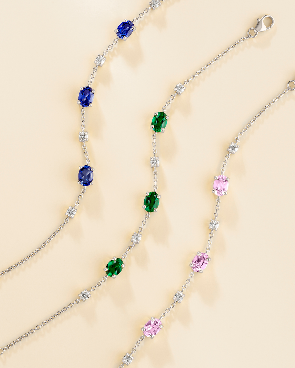 Emerald Bracelet in Sterling Silver