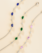Emerald Bracelet in Sterling Silver
