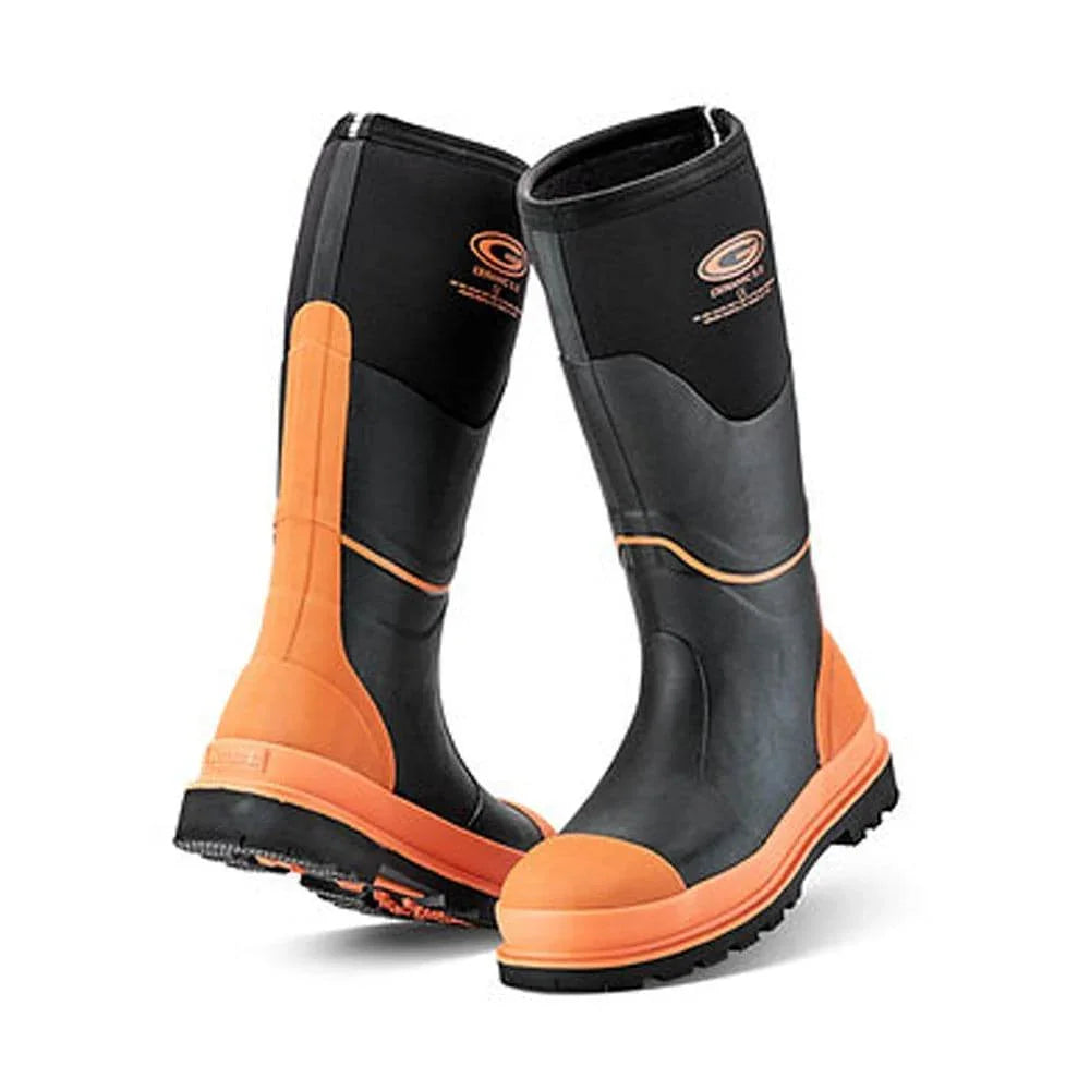 Grubs CERAMIC 5.0 S5™ Neoprene Waterproof Thermal Wellington Safety Boot Black Orange