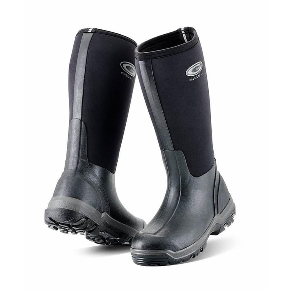 Grubs Frostline Neoprene Insulated Waterproof Wellington Boots BLACK